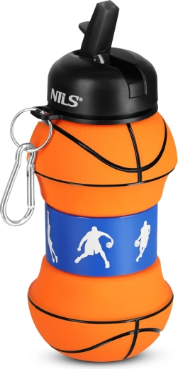 NILS Camp zložljiva silikonska steklenica košarka 550 ml