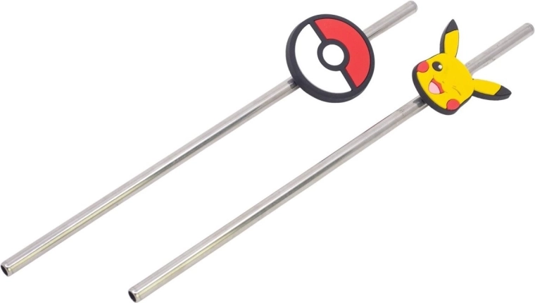 Stor set nerjavnih slamic Pokémon metal meltdown (2 kos)