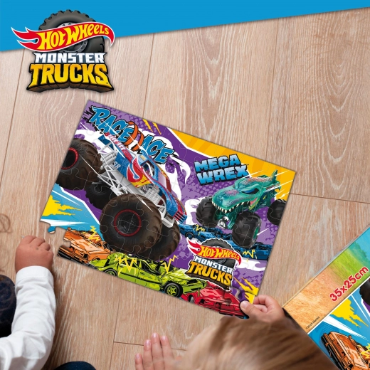 HOT WHEELS sestavljanka 35x25 cm, 48 koščkov