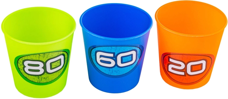 Scoring cups for an exciting competition