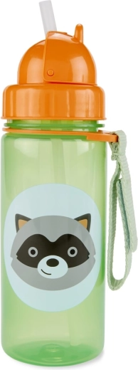 Skip Hop Zoo lonček s slamico rakun 385 ml