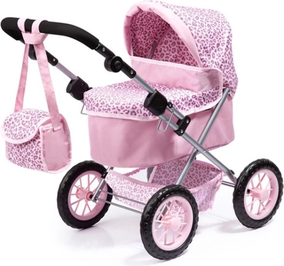 Bayer voziček za punčke Trendy roza z leopardjim vzorcem