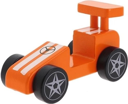 Trefl lesena igrača dirkalni avto oranžen