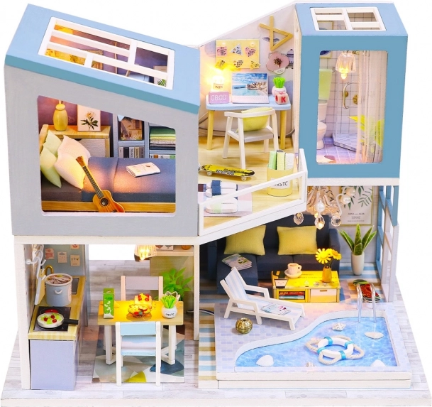 2Kids Toys miniaturna hiška vila – Modra