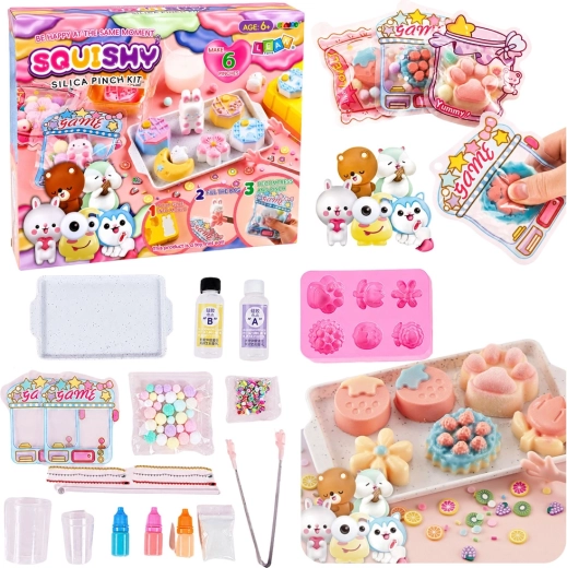 Ustvarjalni komplet za izdelavo squishy sladic in rožic DIY