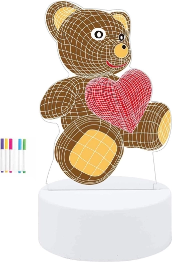 Ustvarjalna svetilka medved 19 cm