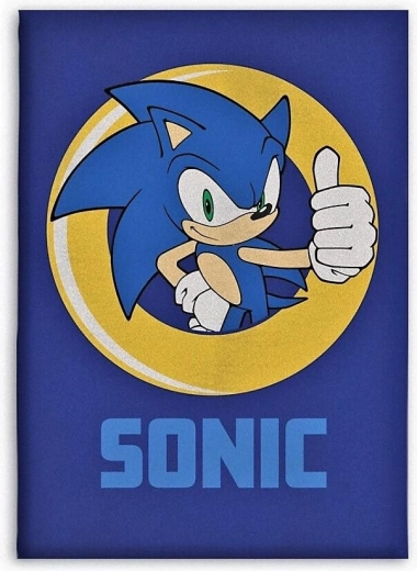 Flisasta odeja Sonic