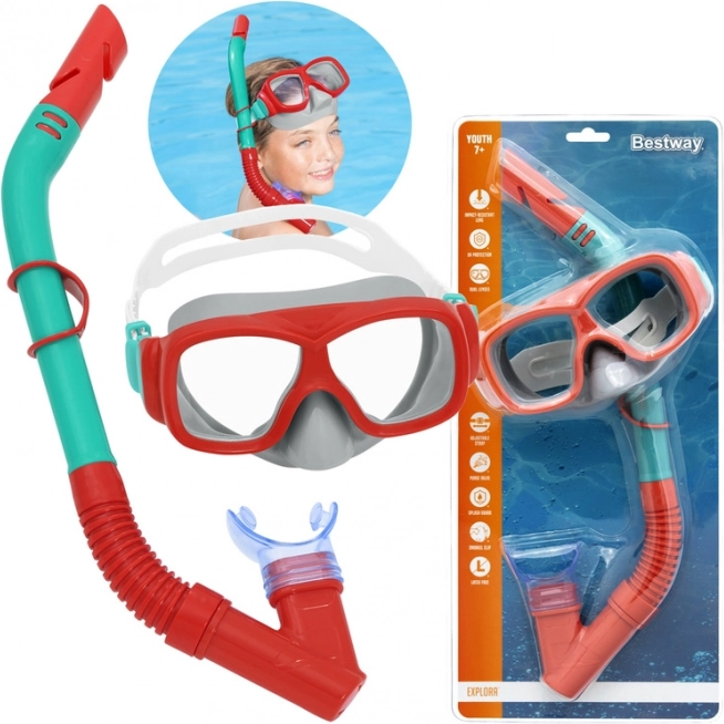 Bestway Hydro Swim otroški komplet za potapljanje 7+ – Rdeča