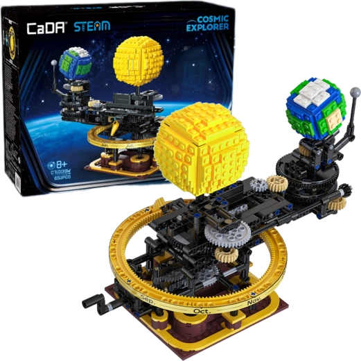 CaDA Master mehanski model sončnega sistema – Sonce, Zemlja in Luna - 1 kos