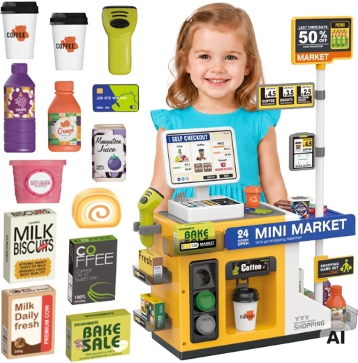 Woopie mini market – interaktivna samopostrežna blagajna s skenerjem
