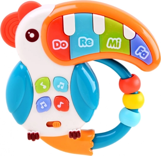 Svetleč kljun in veseli zvoki