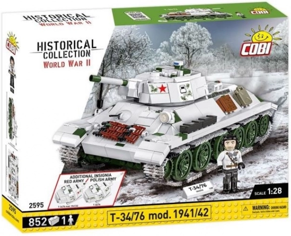 Konstrukcijski set Tank T-34/76 mod. 1941/42 - 852 kosov