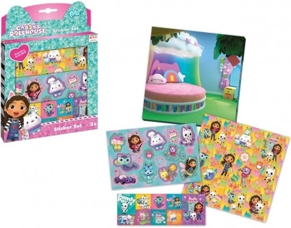 Darilni komplet Gabby's Dollhouse s samolepkami