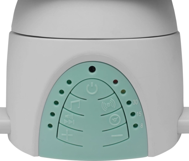 Glasba, časovnik in 5 hitrosti guganja