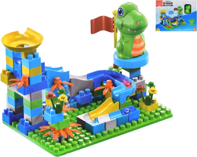 Gradbeni komplet s progo in živalco, 91 delov