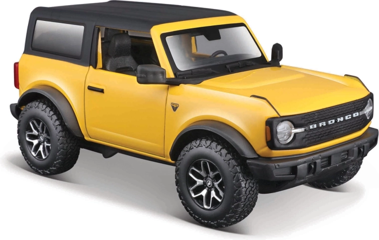 Maisto Ford Bronco Badlands 2021 rumen – kovinski model avtomobila 1:24
