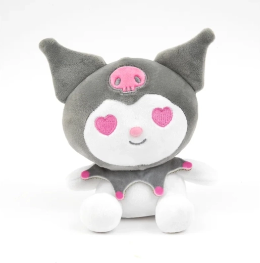Plišasta igrača Kuromi 25 cm – siva
