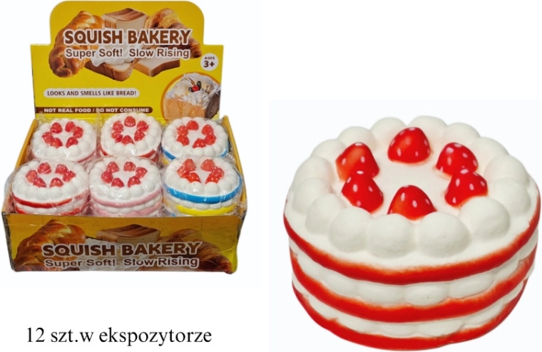 Velika antistresna stiskljiva torta - 1 kos