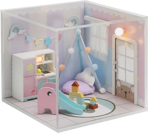 Miniatura hišice Mavrična hiša za otroke