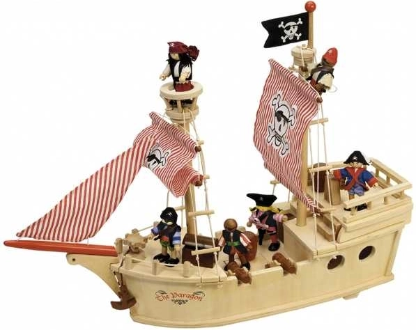 Tidlo lesena piratska ladja