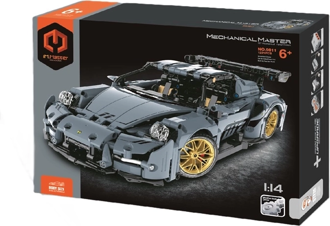 IM.Master 1:14 Blue Racing Car Building Set