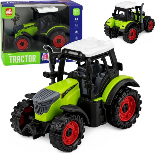 Zeleni kmetijski traktor s frikcijskim pogonom 15 cm - 1 kos