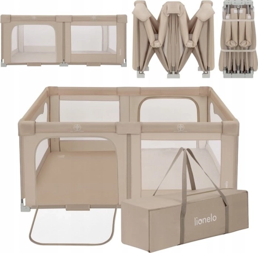 Otroška ograjica LIONELO Florence Easy Fold Beige Sand
