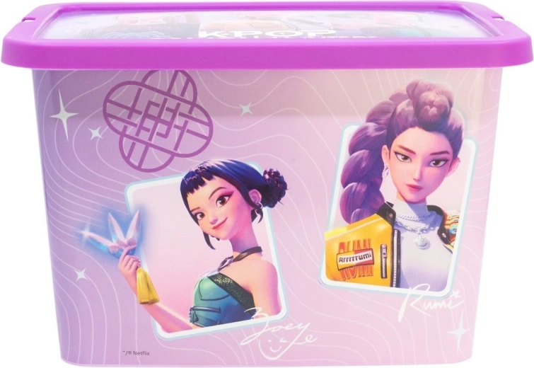 Stor shranjevalna škatla 7 l K-pop: Lovkyně démonů vijolična – 1 kos