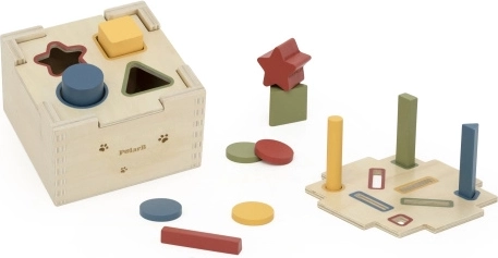 Wooden shape sorter – colors and shapes