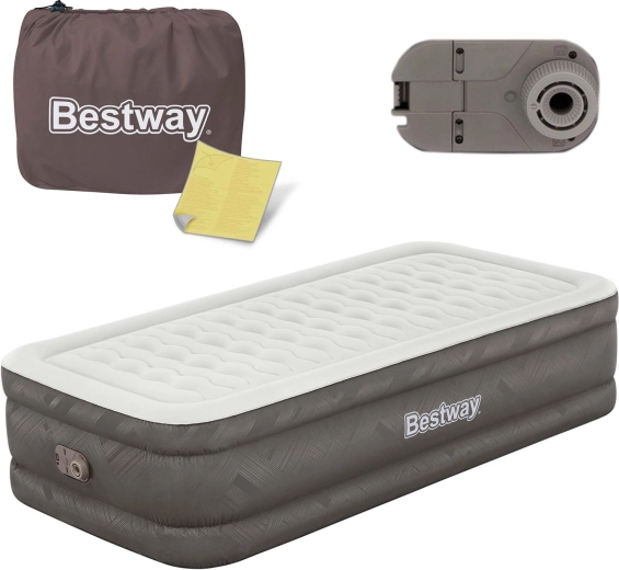 Napihljiva postelja z vgrajeno električno pumpo 191 × 97 × 46 cm BESTWAY