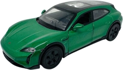 Električni model Porsche Taycan Turbo S v zeleni barvi