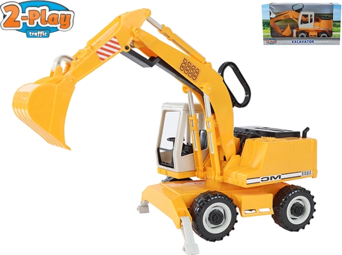 Plastični bager 2-Play Traffic za otroke