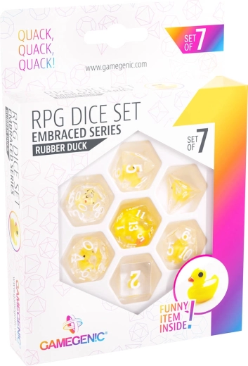 Gamegenic RPG komplet igralnih kock serije Embraced Rubber duck