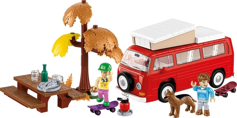 Camping scene full of accessories