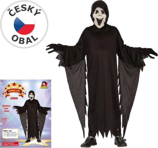 Otroški pustni kostum demona 120–130 cm