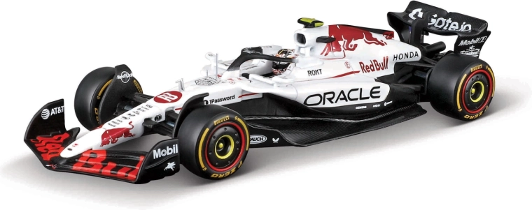 Bburago model Formule 1 Oracle Red Bull Racing RB21 (2025) Yuki Tsunoda #22 s čelado 1:18