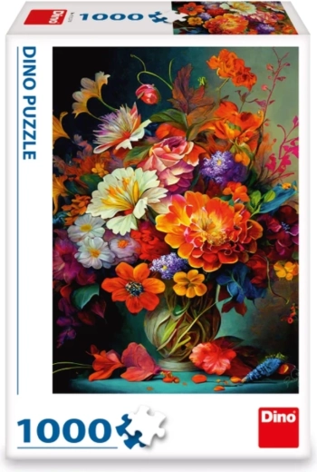 Vibranten cvetlični motiv z visokim kontrastom