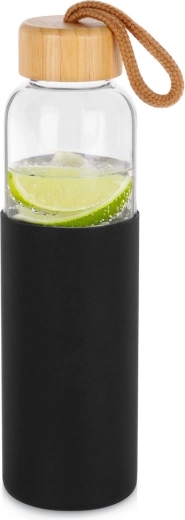 Steklena steklenica za vodo s silikonskim ovitkom 500 ml