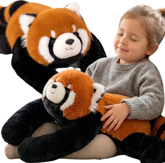 Woopie obtežena plišasta rdeča panda, 65 cm, 2,5 kg