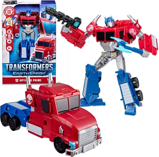 Hasbro Transformers EarthSpark deluxe figurica Optimus Prime 2v1 (robot/tovornjak) - 1 kos