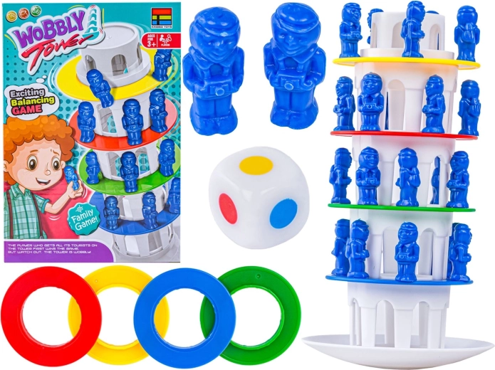 Family dexterity game Wobbly Tower (wobbling tower)