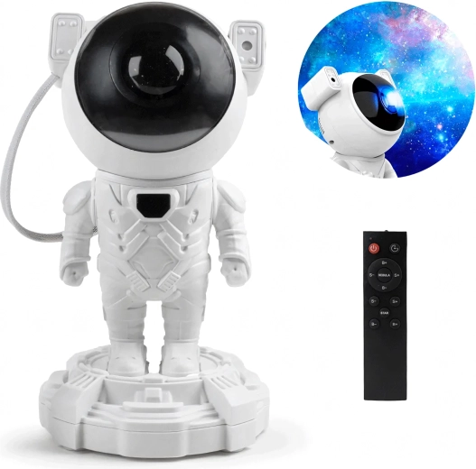 Vrtljiva glava astronavta za natančno projekcijo