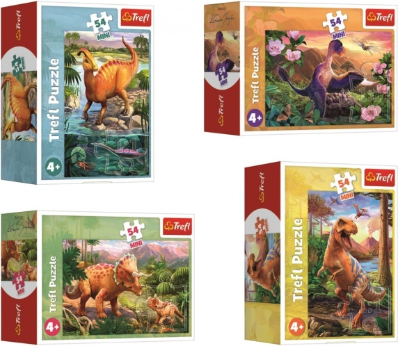 Minipuzzle Dinozavri s 54 Deli