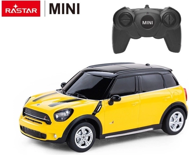 Rastar Mini Cooper S Countryman RC avto 1:24 rumeno - 1 kos