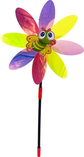 Vetrnica rožica s čebelico 48 cm