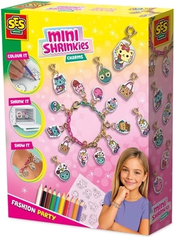 SES MiniShrinkies modna zabava – ustvarjalni komplet za obeske in zapestnico