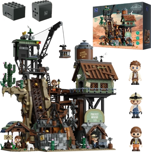 Pantasy Western Mine Construction Set, 2,990 Pieces
