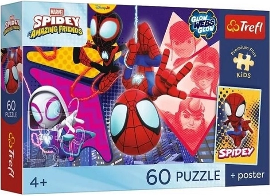 Puzzle Premium plus kids Spidey in prijatelji – Neverjetna pustolovščina, 60 kosov