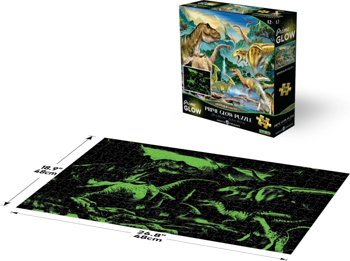 Svetleči puzzle Doline dinozavrov 500 koščkov