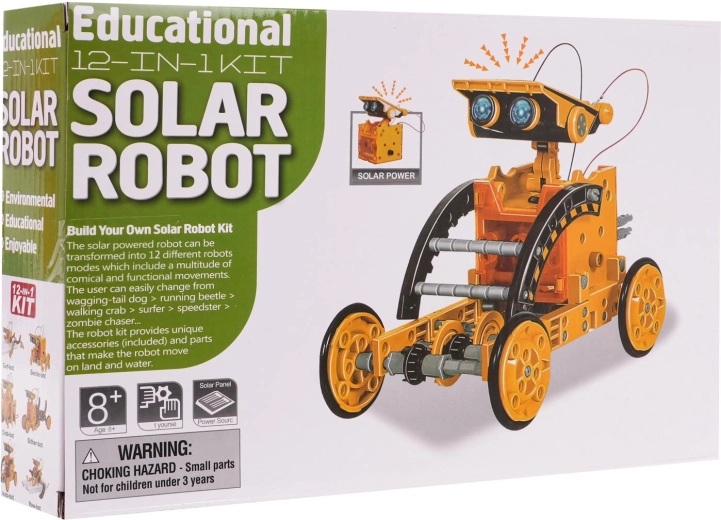 Solarni komplet robotov 12 v 1 – Oranžna